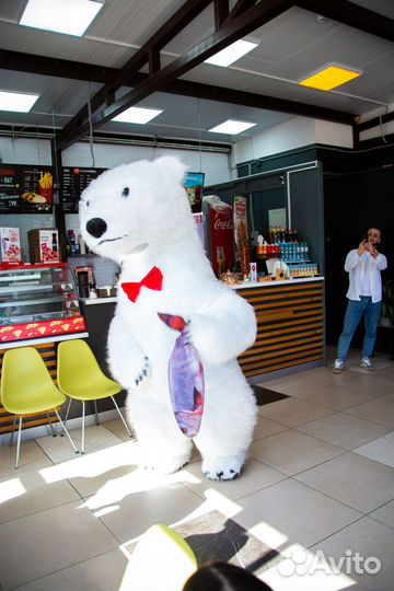 Поздравление от Белого Медведя - Ростовые куклы