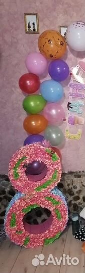 Цифра на 8 лет, цифра ко Дню Рождения