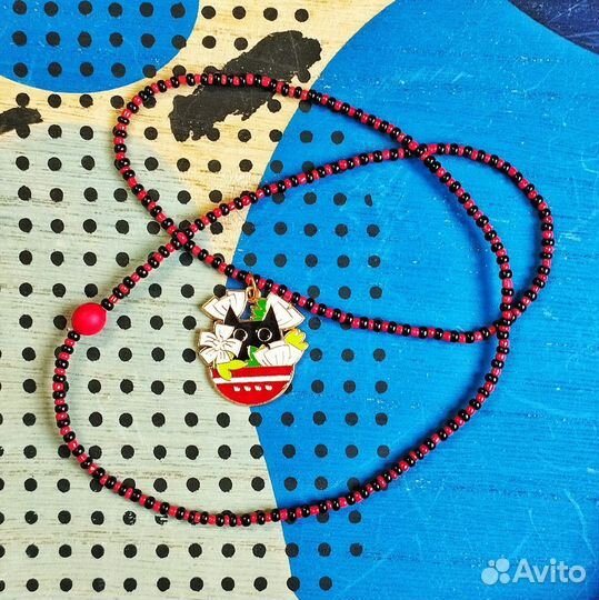 Кулон на подвески из бисера