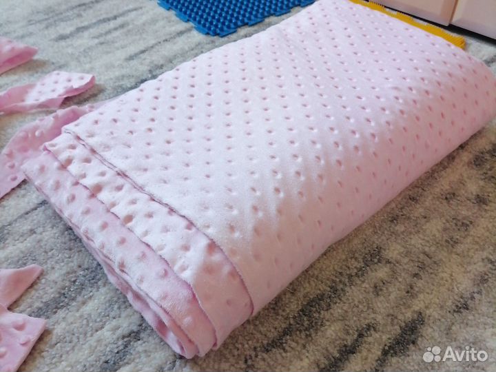 Отрез ткани плюш минки