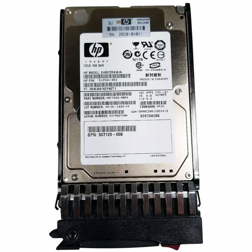 [EH0072FAWJA] Жесткий Диск Hp 72gb Sas 2,5" Hdd Eh0072fawja
