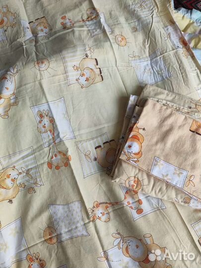 Бортики в кроватку постельное белье 2шт