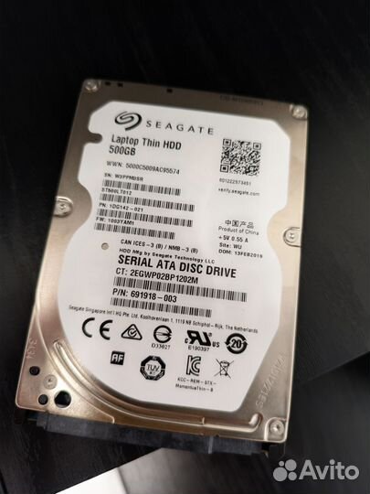 Hdd seagate для ноутбука 500 гб 2.5