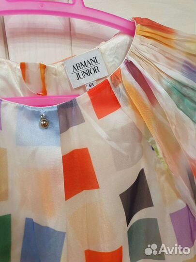 Платье яркое летящее Armani Junior оригинал