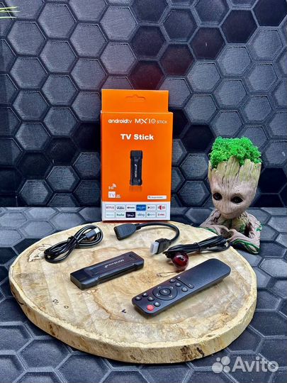 Смарт TV приставка MX 10 Stick (Android 11.0)