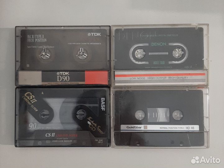 Аудиокассеты 4 штуки. Резерв
