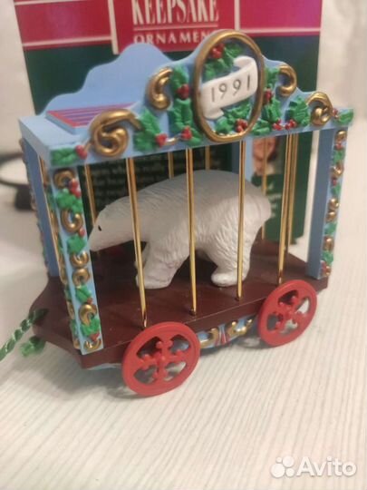 Редкая елочная игрушка Рождество Hallmark 1991