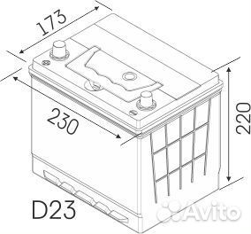 Доставка Акб 65ач Bars Asia. Toyota Mitsubishi Kia