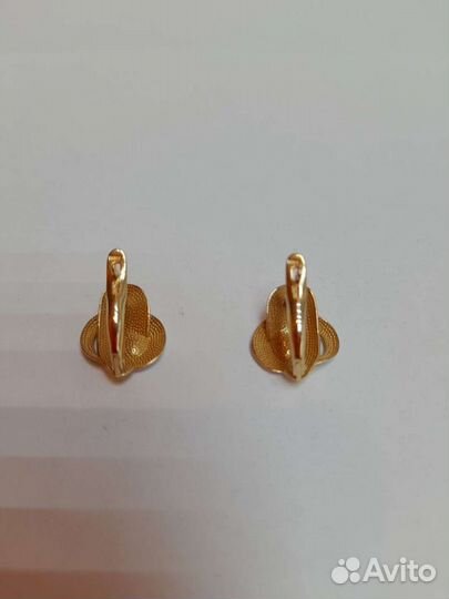 Золотые серьги 585 пробы бу