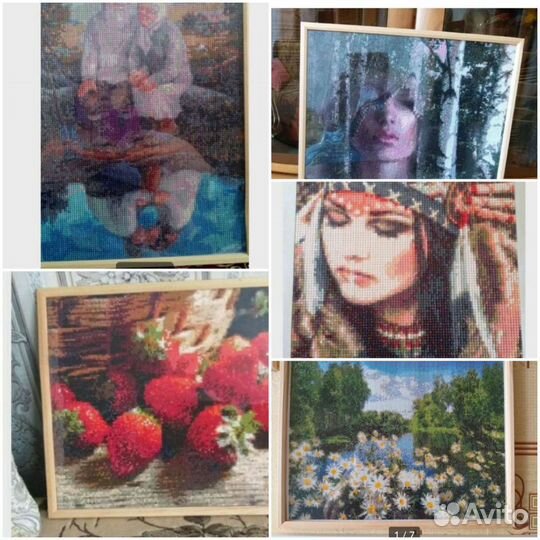 Готовая алмаз. мозаикаДельфины, Березовая роща