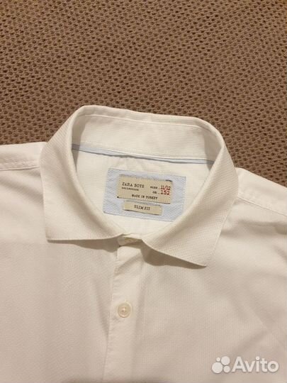 Рубашка zara для мальчика 12-14 лет