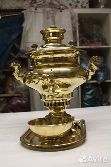 Старинный угольный самовар