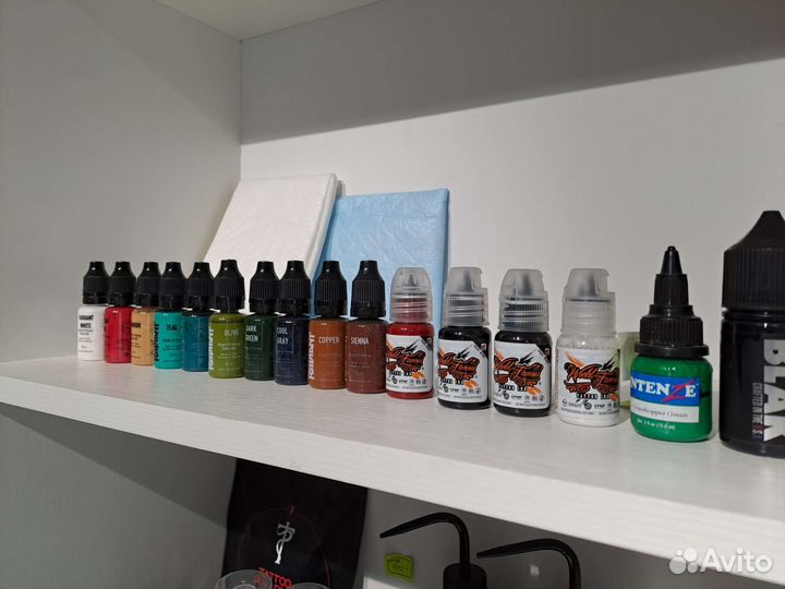 Тату краска цветная