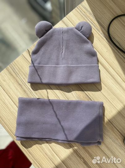 Комплект шапка и снуд для девочки