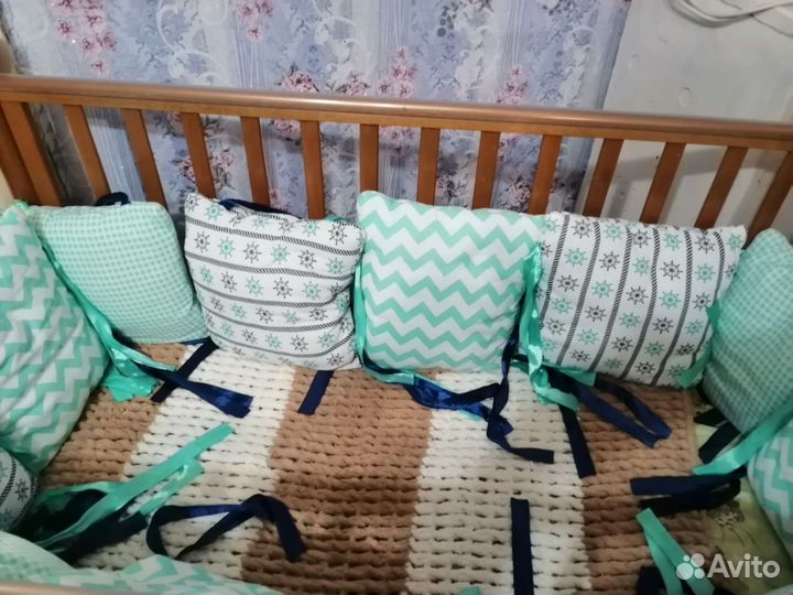 Бортики Подушки для детской кроватки