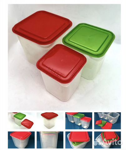 Банка под сыпучее 0,7 л акриловая круглая с гер