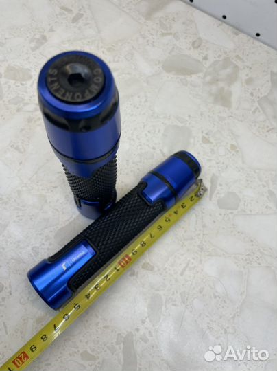 Грипсы С грузиками модель 4(синий)