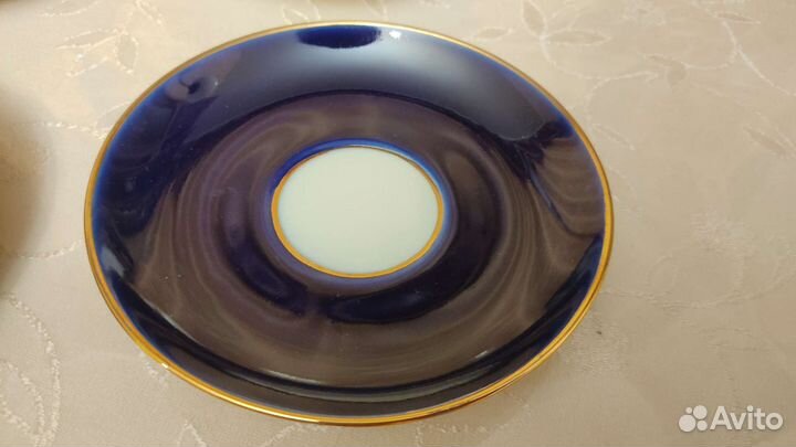 Блюдца синие лфз