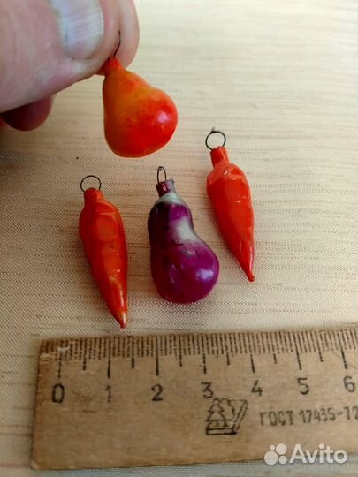 Елочные игрушки для мини-ёлки СССР