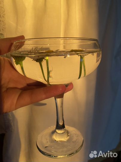 Бокалы блюдца креманки