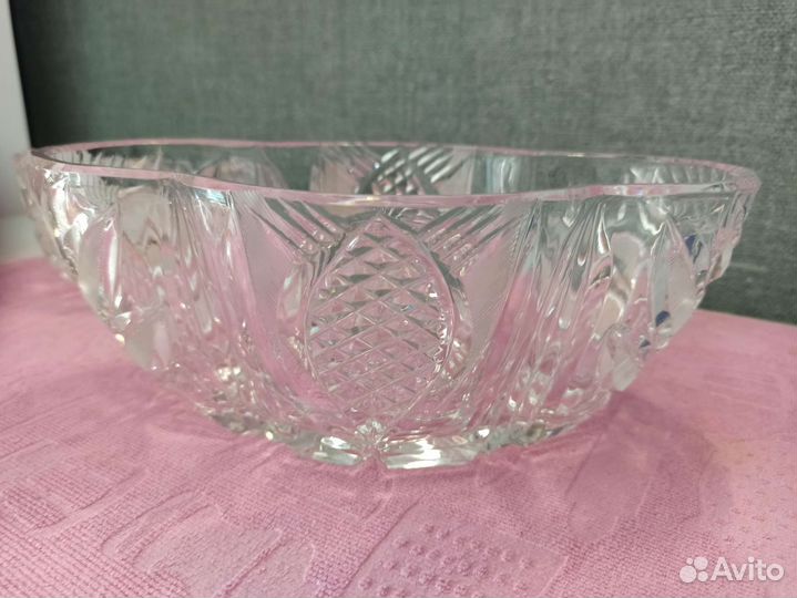 Хрустальная салатница СССР