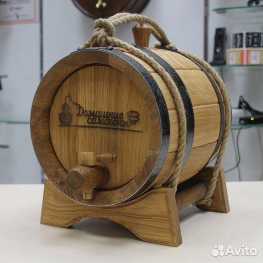 Бочка Домашние самогоны(Премиум) 5л с подставкой