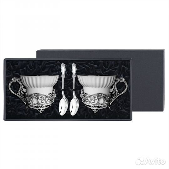 Набор чашек чайных Зимние узоры