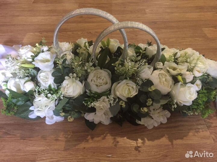 Украшения на машину свадебные