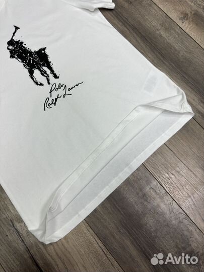 Мужская футболка Polo Ralph Lauren балая