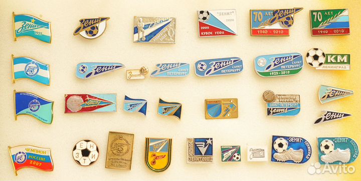 Значки футбол фк Зенит Санкт Петербург Соперники