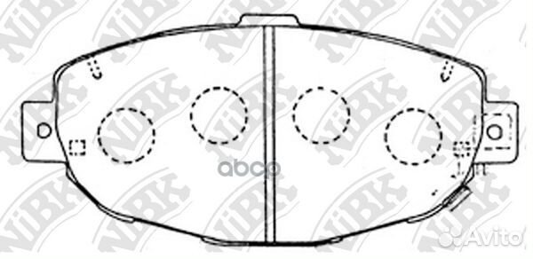 PN-1231 колодки тормозные NBK PN1231 NiBK