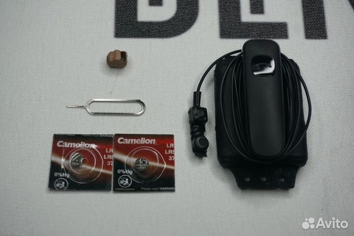 Блютуз Plantronics и микронаушник 4 мм