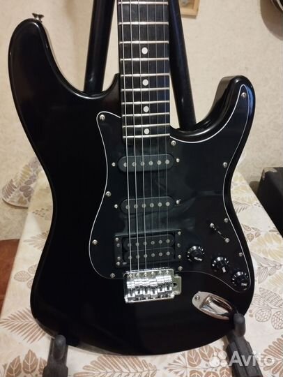Fender stratocaster, Deluxe Black, japan, 70e
