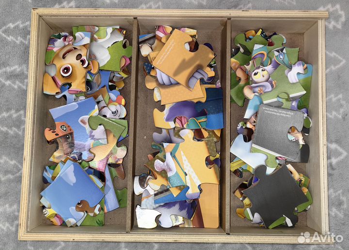 Качественный Пазл Щенячий патруль, 3 шт по 24