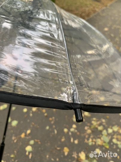 Зонт трость прозрачный