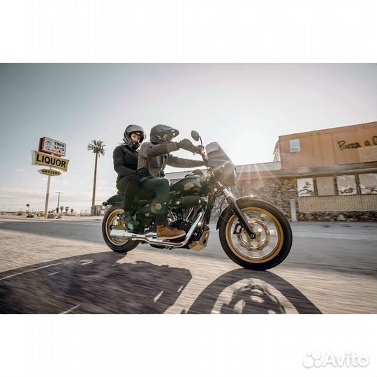 Мотокуртка Текстильная Icon Upstate Riding / Зелен