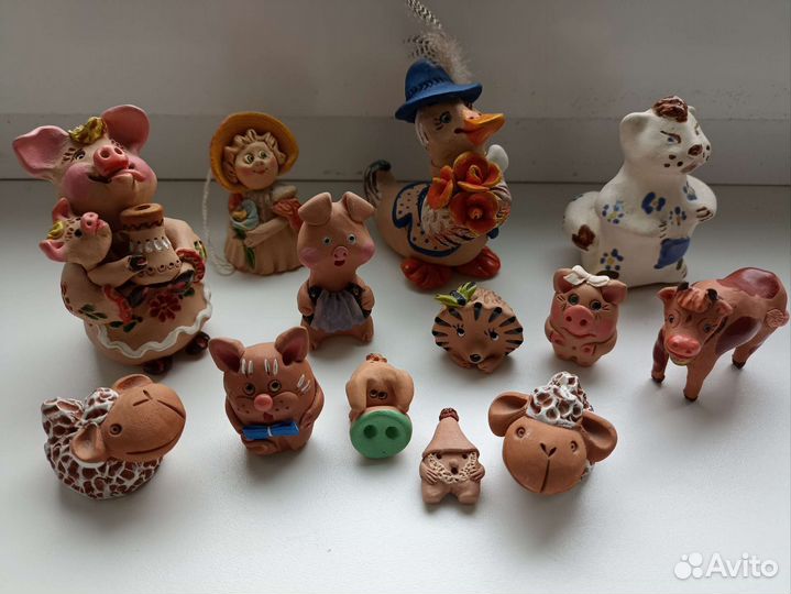 Набор глиняных игрушек