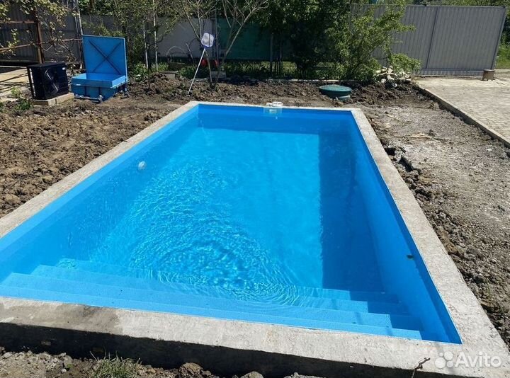 Полипропиленовая чаша бассейн 6м*3м*1,5м