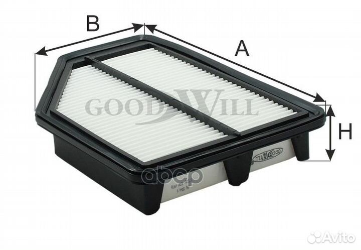 Фильтр воздушный AG554 AG554 Goodwill