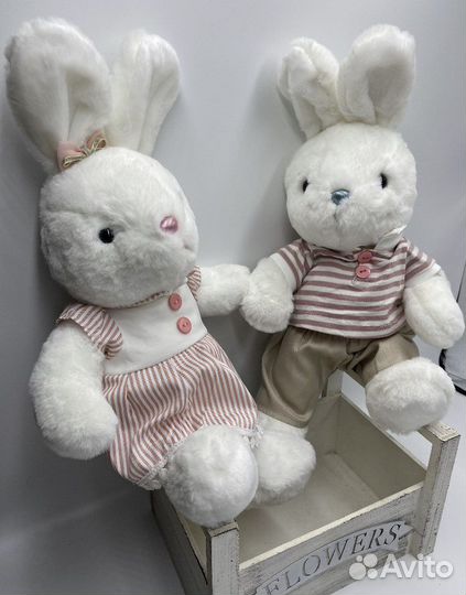 Мягкая плюшевая игрушка Зайка