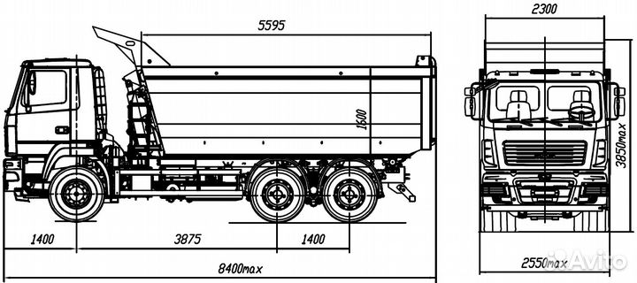 МАЗ 65012J-570-000, 2023