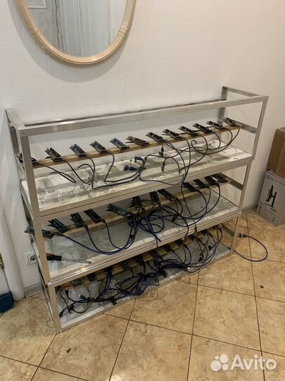 Каркас для майнинг фермы на 12 карт + рейзера