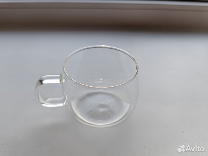 Чашка стеклянная