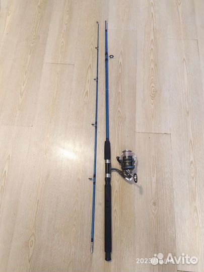 Штекерное удилище Crocodile, с катушкой Cormoran