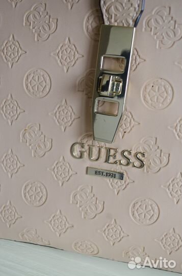 Сумка женская guess пудровая