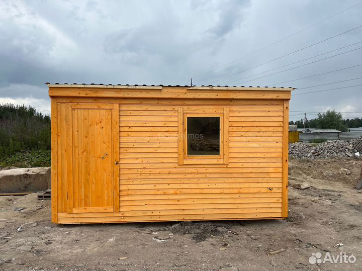 Бытовка на металлическом каркасе