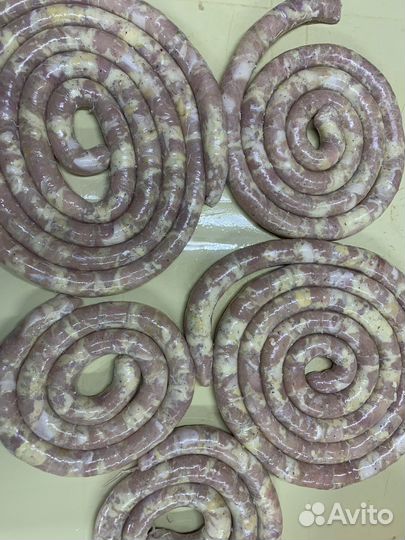 Куриный фарш, домашняя колбаска