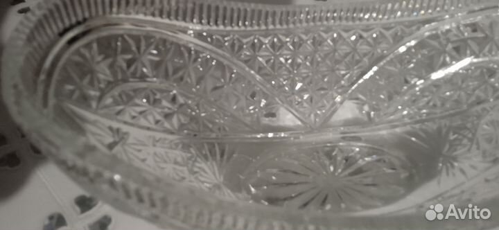 Ваза для фруктов хрусталь СССР