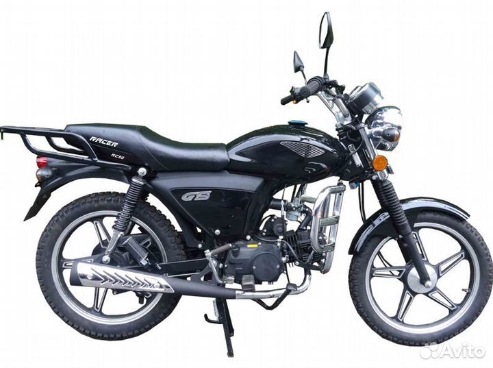 Мопед racer RC50 alpha + цпг 110 см3 black