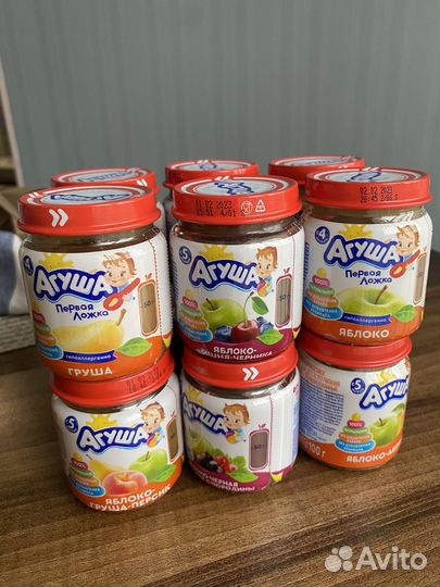 Фруктовое пюре агуша